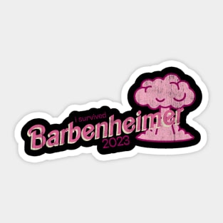 I Survived Barbenheimer Vintage Sticker